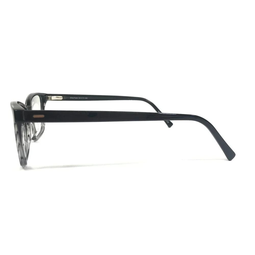 Fregossi Eyeglasses Frames 466 Grey Fade Black Square Full Ri 55-17-145